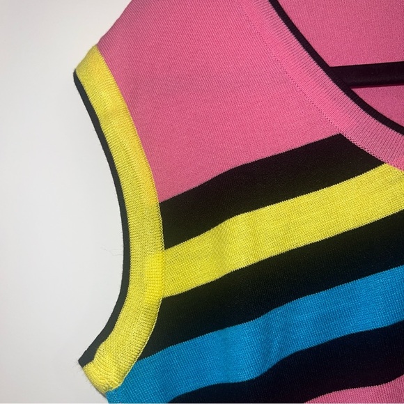 DANIELA DREI Pink Vest Top IT48 US14 UK16 XXL Sleeveless Made in Italy - Picture 6 of 7